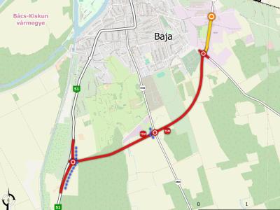 Megkezdődött a bajai elkerülő út építése