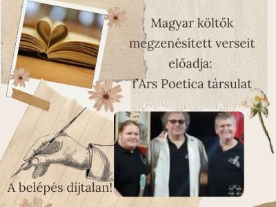 Megzenésített versek a Magyar Költészet Napján a fajszi könyvtárban