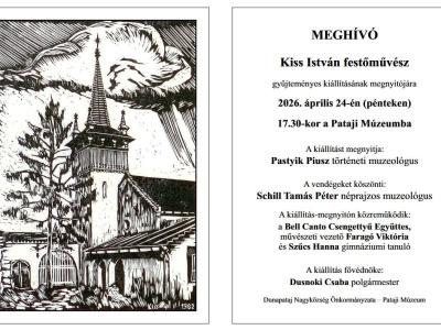 Gyűjteményes kiállítás nyílik Dunapatajon Kiss István festőművész alkotásaiból